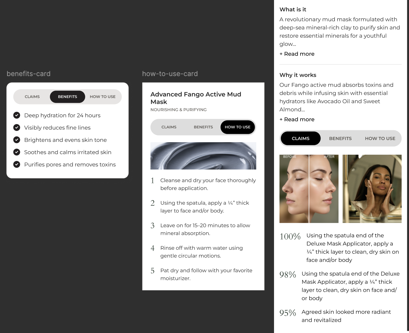 Claims, Benefits and How-To-Use Modules