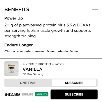 Sticky Add to Cart — Mobile
