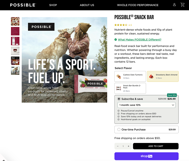 Product Detail Page Hero