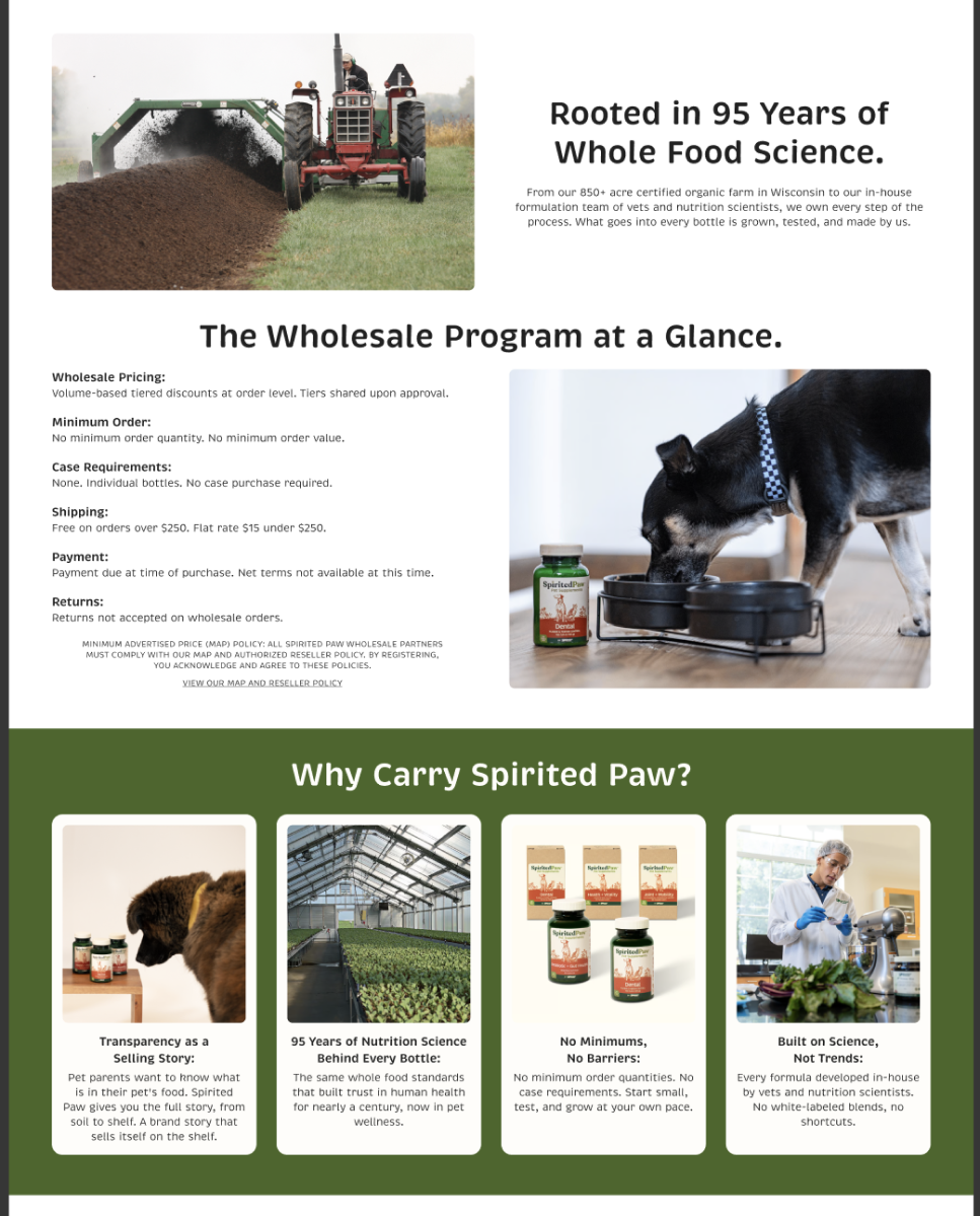 Desktop Wholesale Page